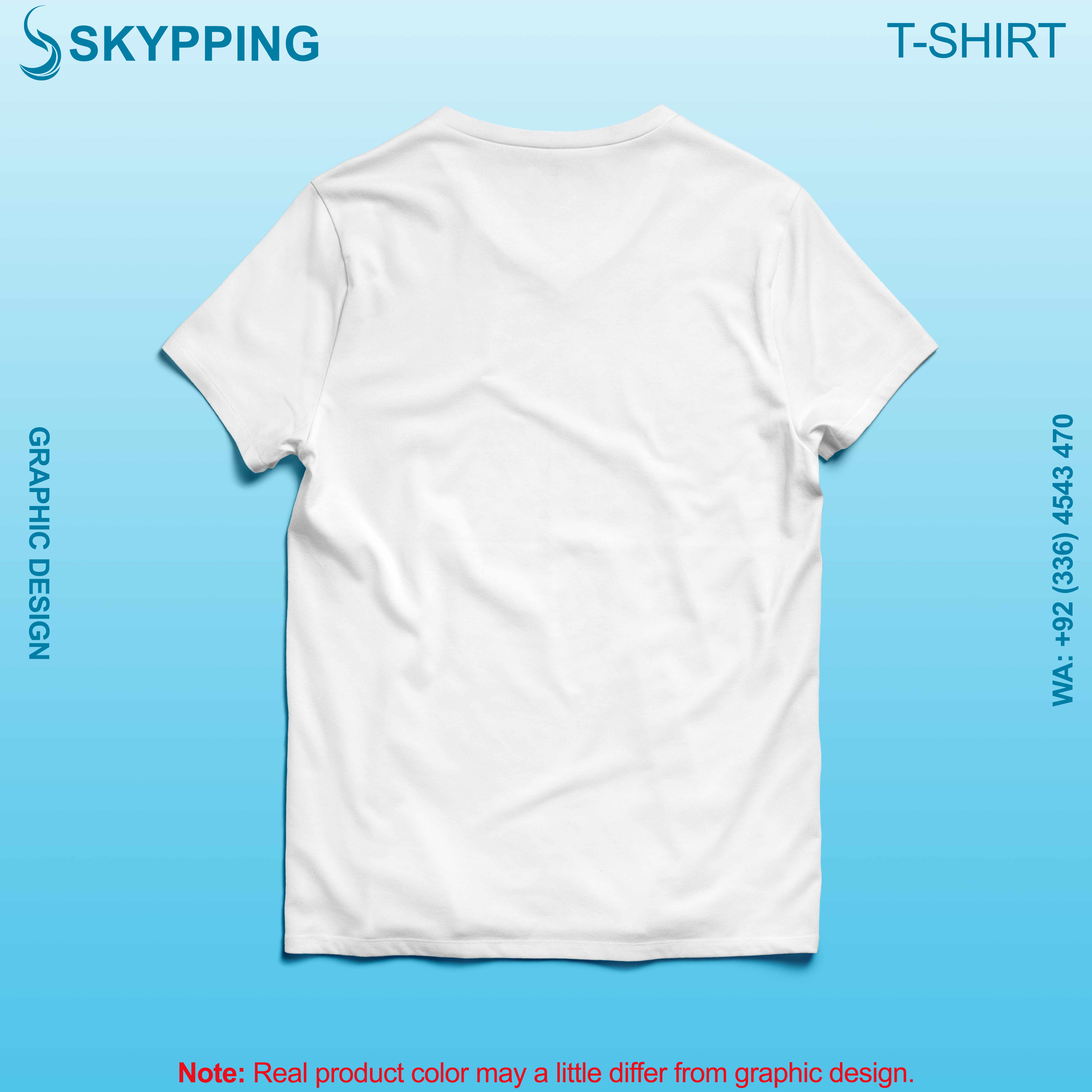 V-Neck Short set-in style sleeve long length t-shirt with shoulder panel for men